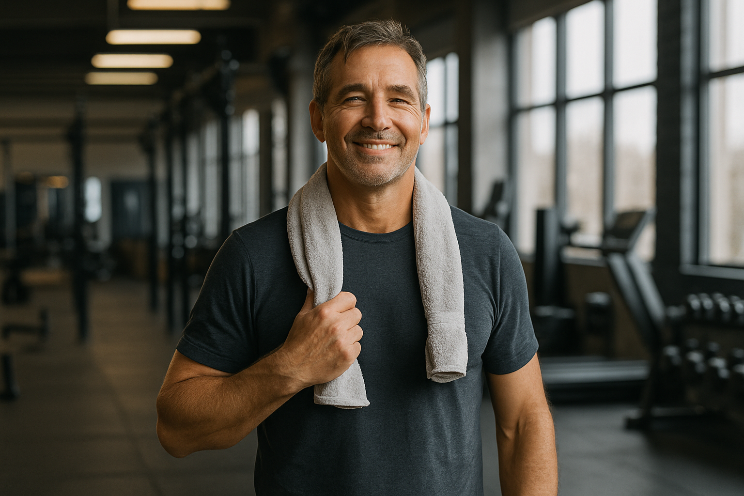 Couple in kitchen with healthy food
