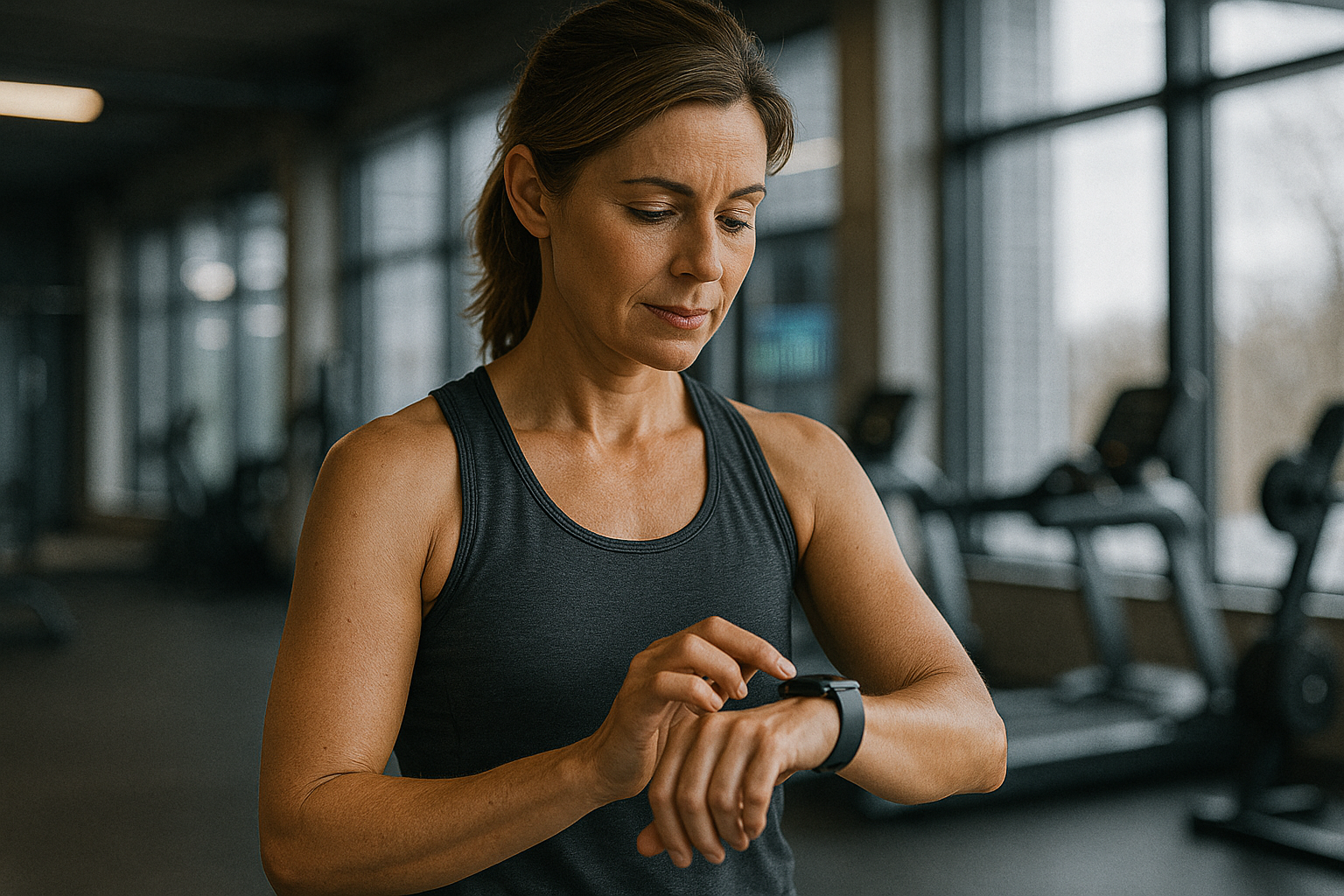 Woman outdoors enjoying active lifestyle